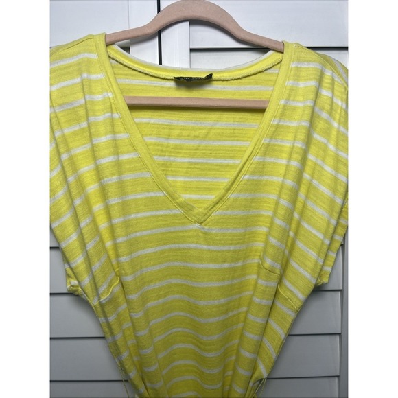 Lane Bryant Cap Sleeve V-Neck Tie Waist Stretch Cotton Dress Women's Size 14/16 - Picture 6 of 12